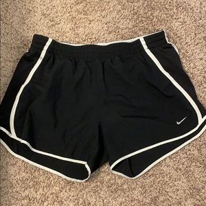 Black nike running shorts